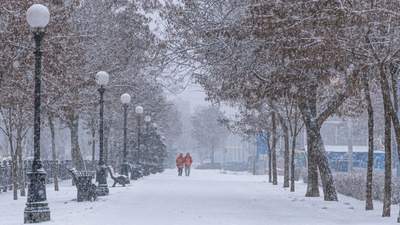 Дніпро огорнув "пухнастий" снігопад: казкові фото міста