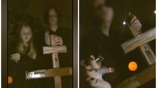 У Кривому Розі підлітки вирвали хрест на кладовищі для відео в інстаграм
