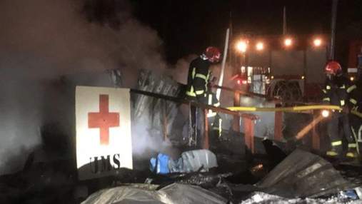 На Яворівському полігоні сталася масштабна пожежа: фото з місця події