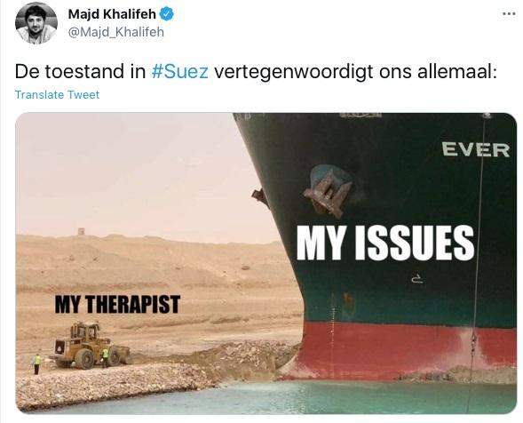 Затори в Суецькому каналі через контейнеровоз Evergreen: меми та фотожаби Затори в Суецькому каналі через контейнеровоз Evergreen: меми та фотожаби