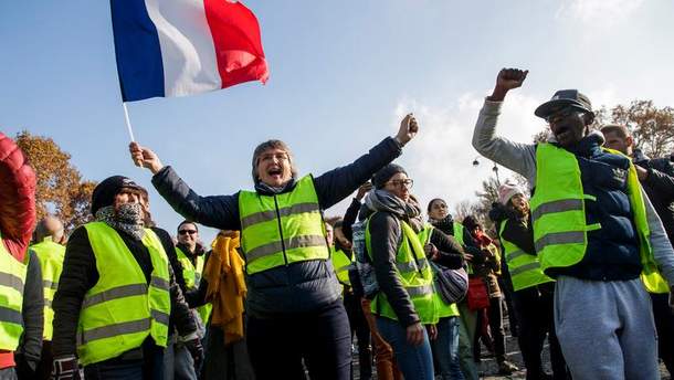 Картинки по запросу желтые жилеты франция протесты картинки