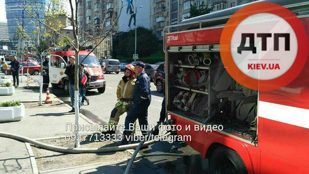 Пожежа в центрі Києва