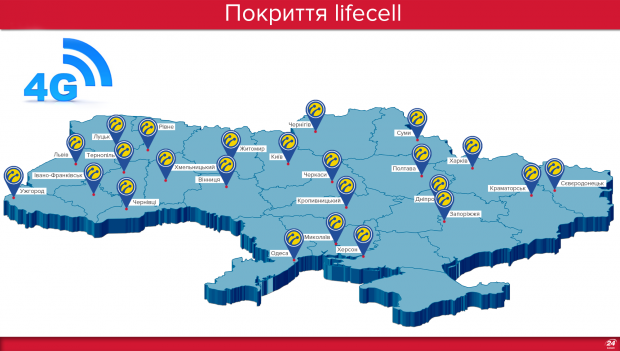 4G у діапазоні 2,6 ГГц від lifecell