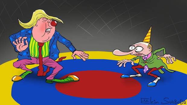 Дональд Трамп Володимир Путін карикатура