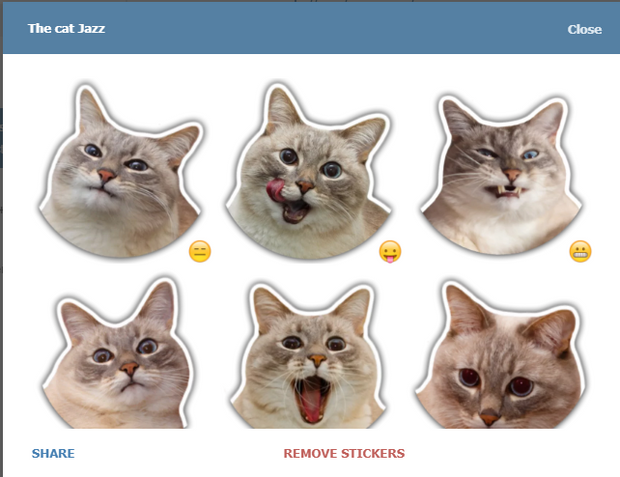 Скріншот стікерпаку The cat Jazz