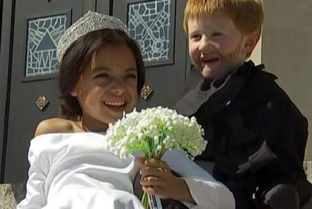 Американські діти повторили весільний образ принца Гаррі і Меган Маркл