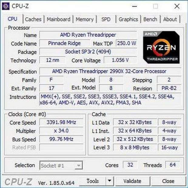 AMD Ryzen Threadripper 2990X
