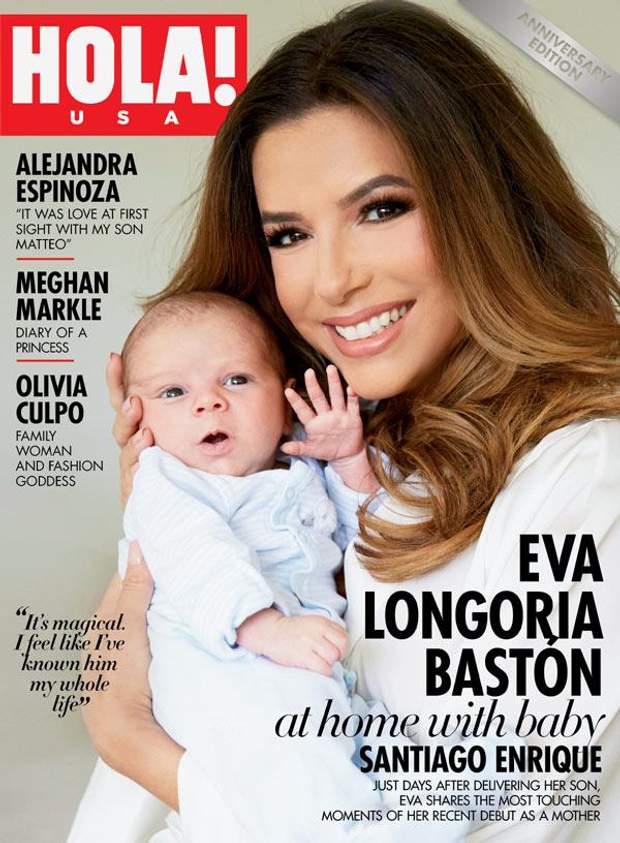 ева лонгория с месячным сыном на обложке журнала