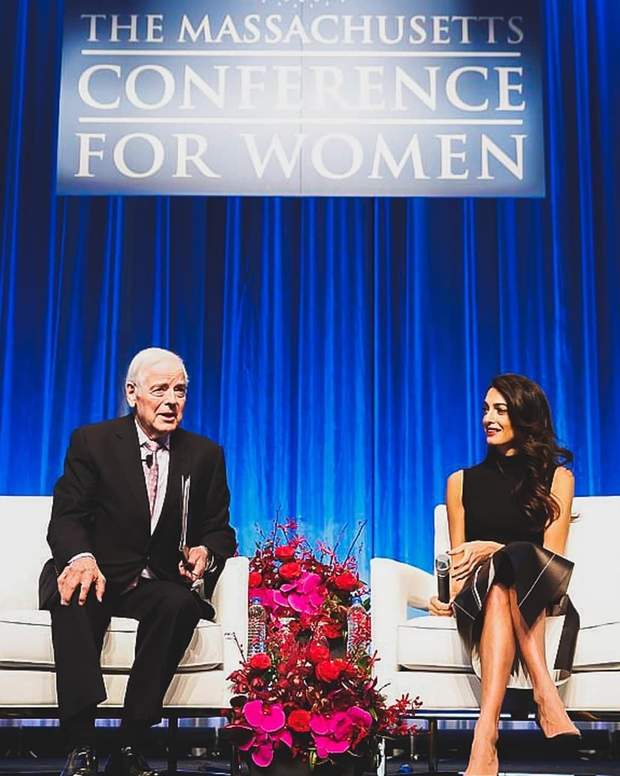  Nick Clooney and Amal Clooney 