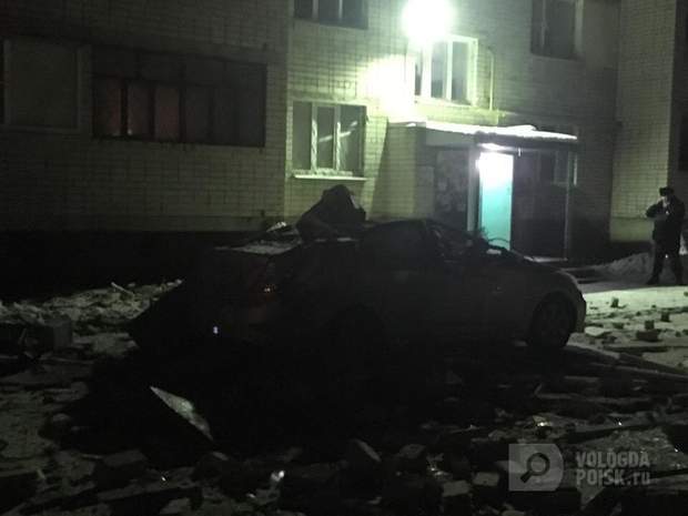   Explosion, Vologda. Russia, petrol, house 