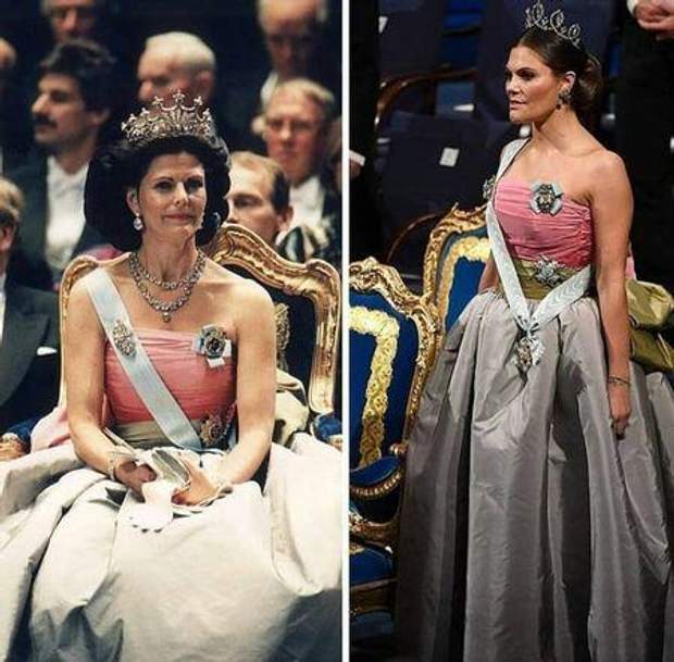  Princess Victoria and Queen Silvia Sweden 