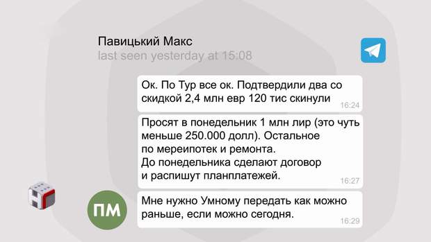 Листування Павицкого і Продана

