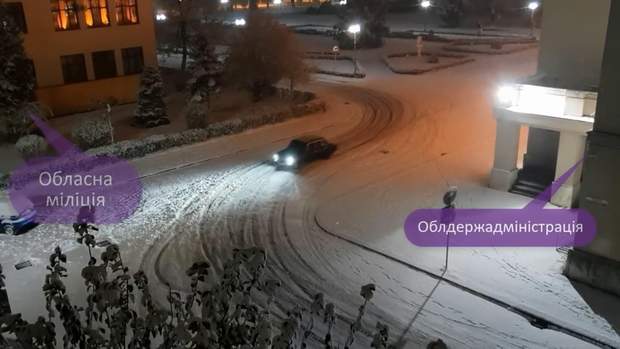 Водії влаштували змагання біля Обласної поліції та Облдержадміністрації