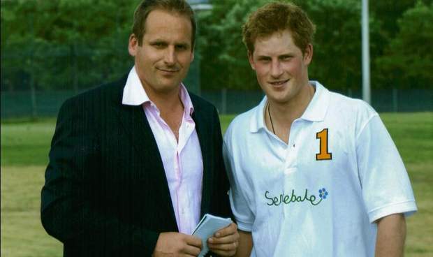   Prince Harry and Duncan Larkombb 