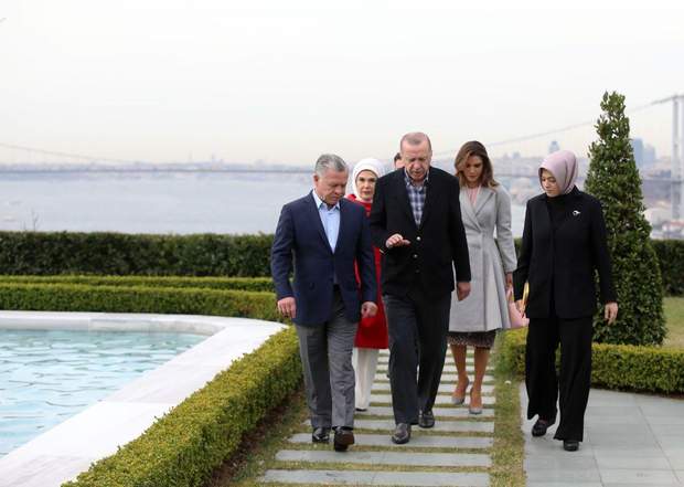  The Turkish President met with a delegation from Jordan 