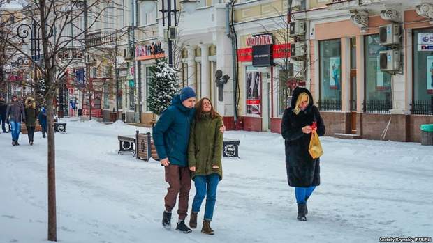 сніг Крим Сімферополь похолодання