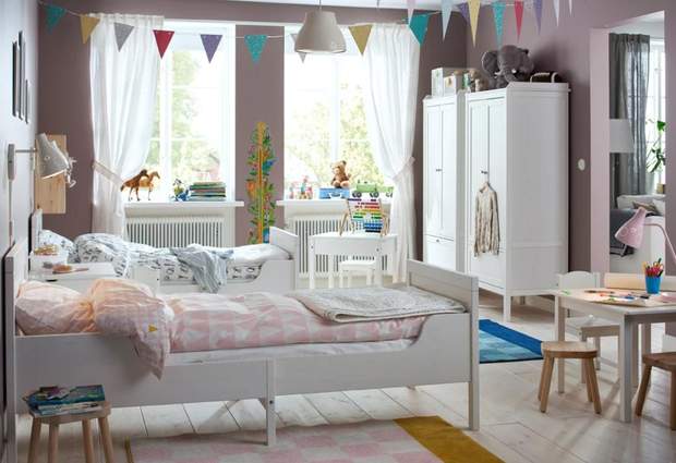 дизайн интерьер детская комната IKEA