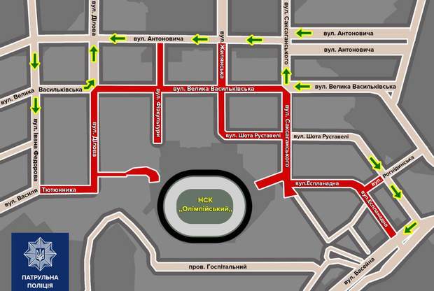Олімпійський обмеження руху карта перекриють рух авто Київ дебати Олімпійський обмеження руху карта перекриють рух авто Київ дебати
