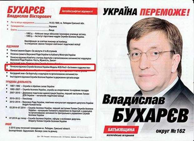 Владислав Бухарєв медаль ФСБ Росії