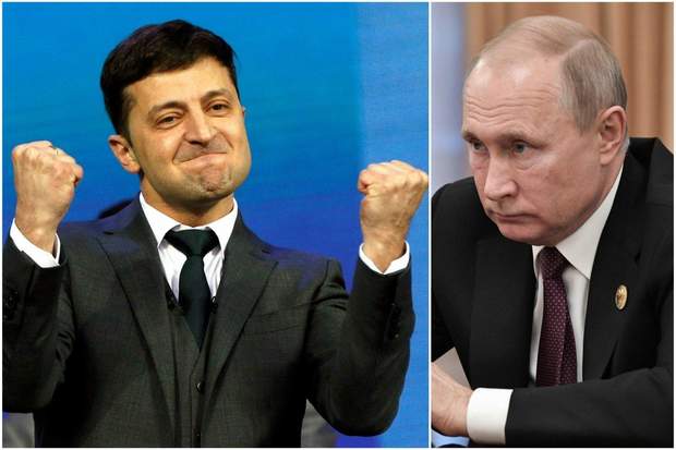 путін та зеленський