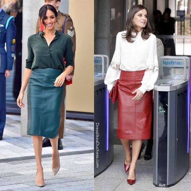 Меган Маркл і королева Летиція 