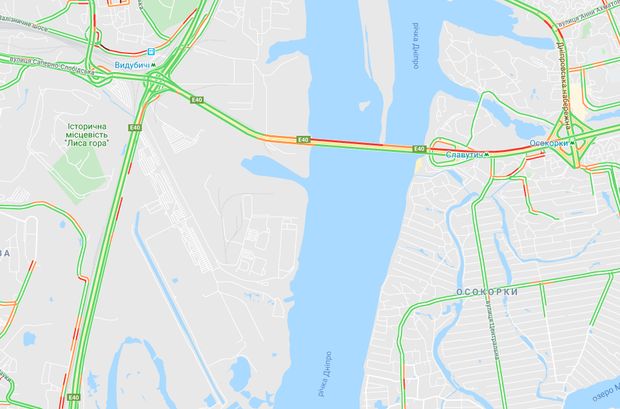 Південний міст, затор