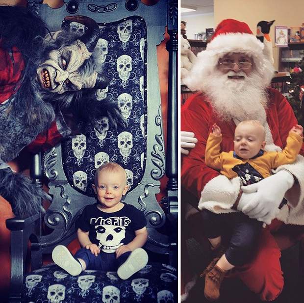 Фото з Сантою і Крампусом