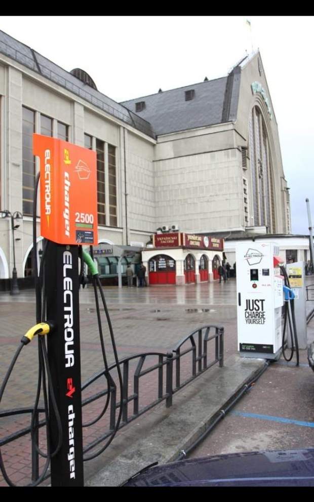 Зарядна станція для електромобілів у Києві Зарядна станція для електромобілів у Києві