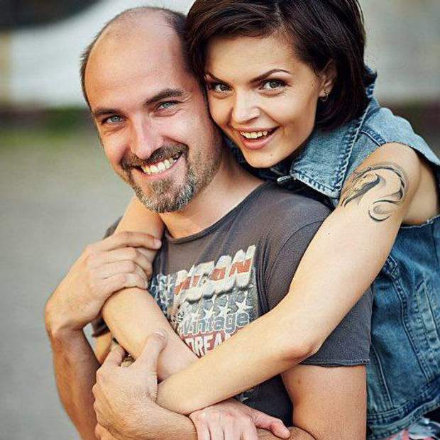 Ольга Фролова  чоловіком Дмитром фото