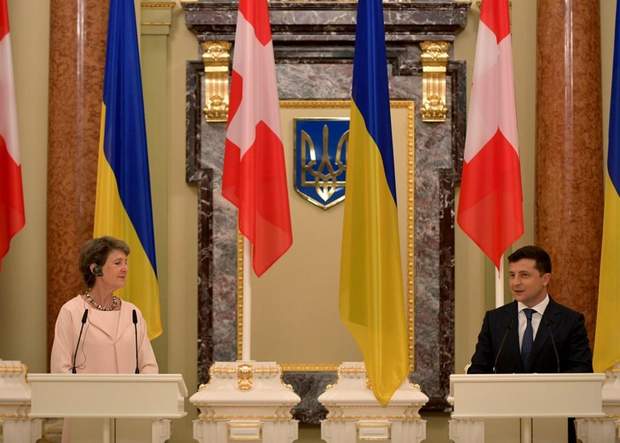 Симонетта Соммаруга та Володимир Зеленський