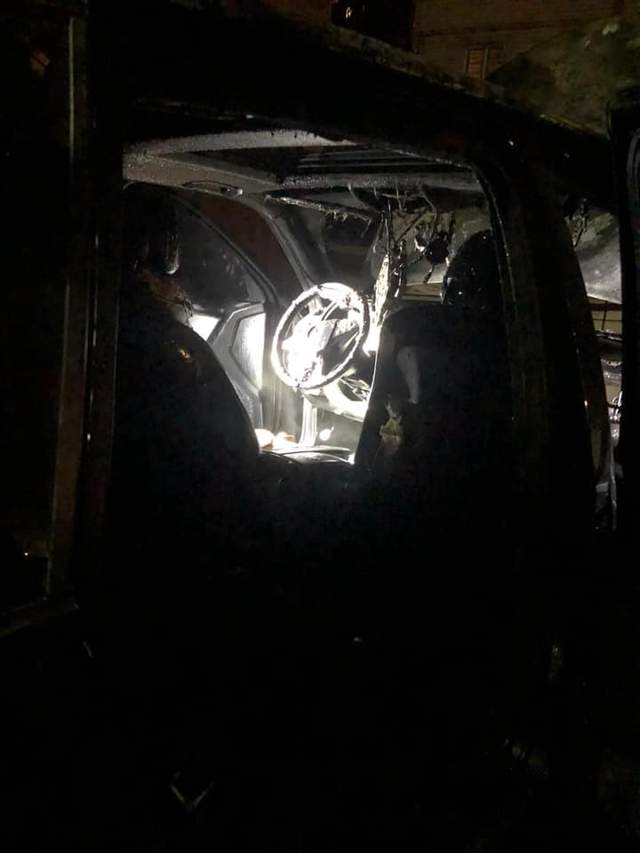 Депутату від "Слуги народу" Гео Леросу підпалили машину. Відео, фото