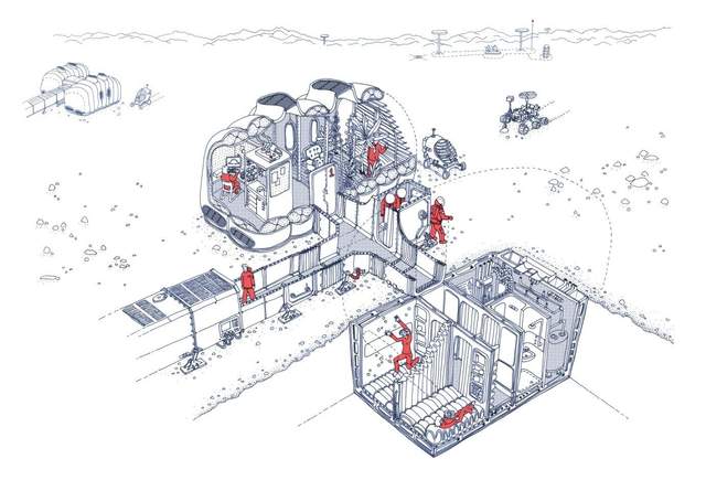 Especialistas em arquitetura polar estão construindo habitat experimental de Marte