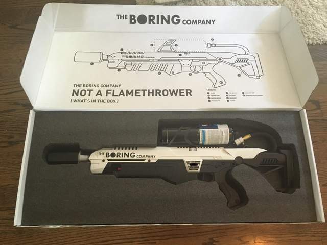 Вогнемет The Boring Company