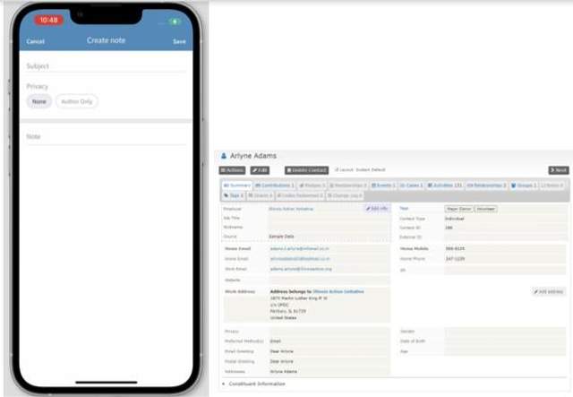 CiviCRM, приложение, волонтерство