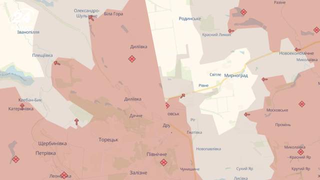 Два ворожі просування, зокрема, в Мирнограді: Deep State оновили карту фронту