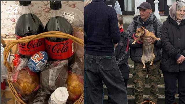 Динозавр, корм для котів, смажена курка: які дивні речі святили українці на Великдень