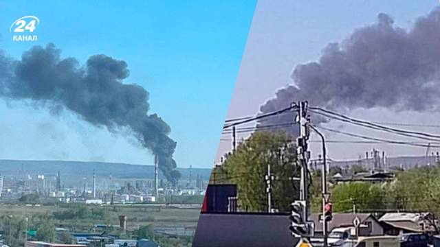 Втретє за 9 днів: у російській Пермі знову активно вибухав місцевий НПЗ