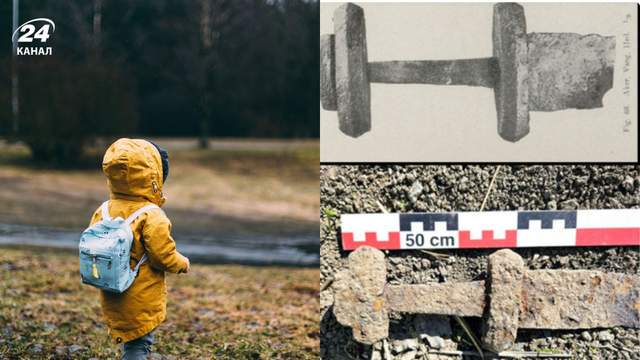 Першокласник під час екскурсії полем знайшов меч віком 1300 років: усе почалося з дивного блиску