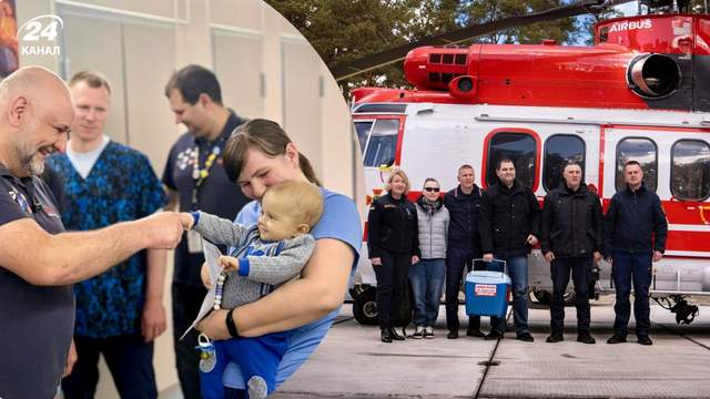 ДСНС вперше за час повномасштабної війни підняла авіацію заради порятунку 8-місячної дитини