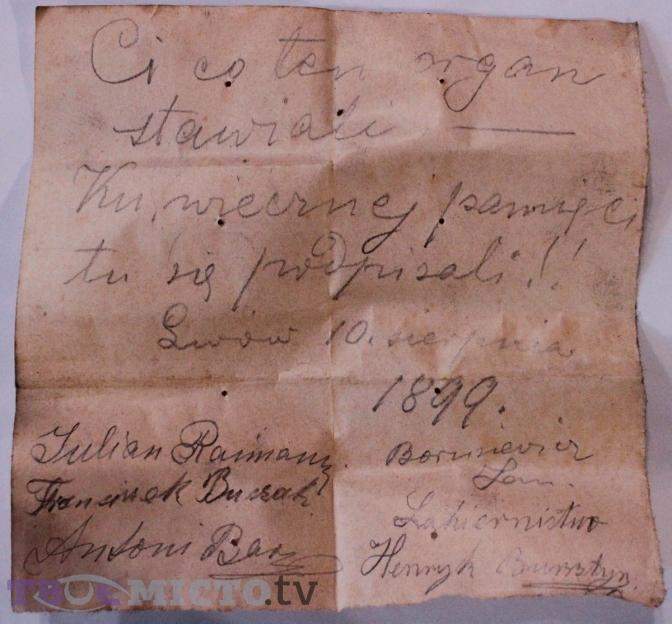 У 100-річному органі в Латинській катедрі знайшли записку 1899 року: унікальні фото