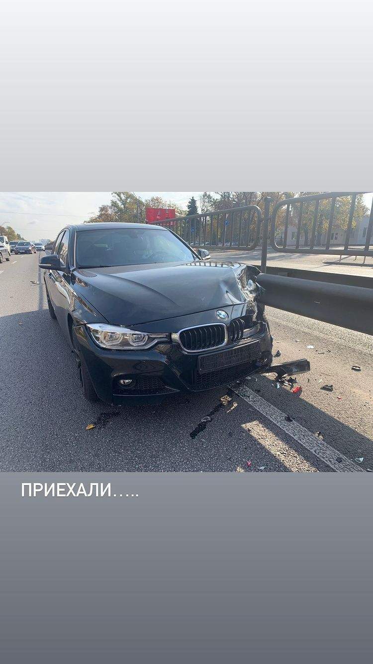 Авто Макса Леонова після аварії 