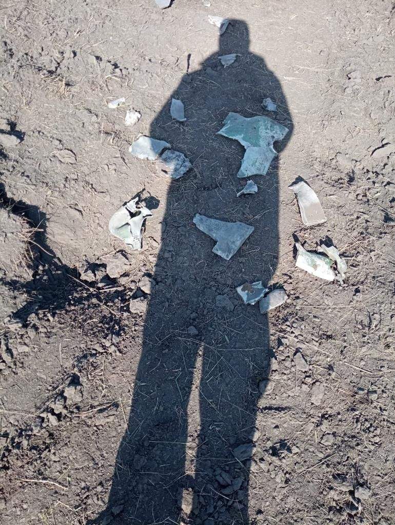 Уламки російського снаряда на Сумщині 