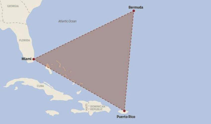 Бермудський трикутник, Атлантичний океан